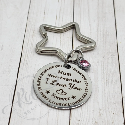Mum Never Forget that I Love You Keychain