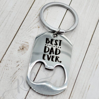 Best Dad Ever Keychain – Bottle Opener